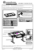 Preview for 1 page of aspenhome I215-360T Assembly Instructions