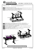 Preview for 2 page of aspenhome I215-360T Assembly Instructions