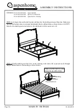 Предварительный просмотр 3 страницы aspenhome I218-402-SHL Assembly Instructions Manual