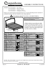 Предварительный просмотр 7 страницы aspenhome I218-402-SHL Assembly Instructions Manual