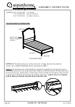 Предварительный просмотр 16 страницы aspenhome I218-402-SHL Assembly Instructions Manual