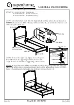 Предварительный просмотр 17 страницы aspenhome I218-402-SHL Assembly Instructions Manual