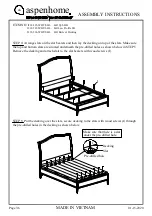 Предварительный просмотр 21 страницы aspenhome I218-402-SHL Assembly Instructions Manual