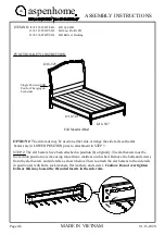 Предварительный просмотр 22 страницы aspenhome I218-402-SHL Assembly Instructions Manual