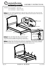 Предварительный просмотр 23 страницы aspenhome I218-402-SHL Assembly Instructions Manual