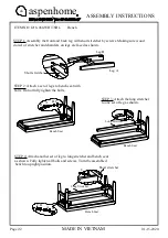 Preview for 2 page of aspenhome I218-468-WHT Assembly Instructions