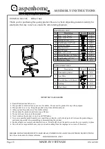 aspenhome I221-366 Assembly Instructions предпросмотр