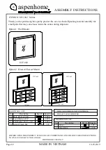 Preview for 1 page of aspenhome I227-462 Assembly Instructions