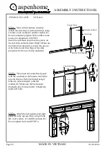 Предварительный просмотр 3 страницы aspenhome I233-297 Assembly Instructions