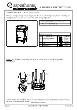 aspenhome I233-9130 Assembly Instructions preview