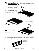 Предварительный просмотр 2 страницы aspenhome I240-400-RIV Assembly Instructions