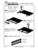 Предварительный просмотр 2 страницы aspenhome I240-404-RIV Assembly Instructions