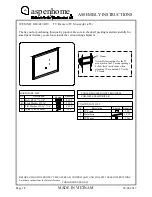 Предварительный просмотр 1 страницы aspenhome I240-487-RIV Assembly Instructions