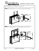 Предварительный просмотр 2 страницы aspenhome I240-487-RIV Assembly Instructions