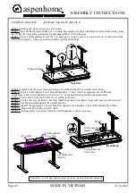 Предварительный просмотр 2 страницы aspenhome I242-360T Assembly Instructions