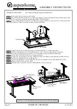 Предварительный просмотр 2 страницы aspenhome I248-360T-1 Assembly Instructions