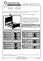 Preview for 1 page of aspenhome I249-402-TAL Assembly Instructions Manual