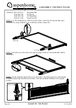 Preview for 10 page of aspenhome I249-402-TAL Assembly Instructions Manual