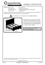 Preview for 13 page of aspenhome I249-402-TAL Assembly Instructions Manual