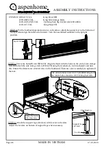 Preview for 16 page of aspenhome I249-402-TAL Assembly Instructions Manual