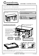 Предварительный просмотр 1 страницы aspenhome I251-303-1 Assembly Instructions