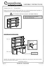 Preview for 2 page of aspenhome I251-316-1 Assembly Instructions