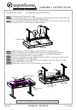 Предварительный просмотр 2 страницы aspenhome I251-360T-1 Assembly Instructions