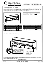 aspenhome I256-264 Assembly Instructions preview