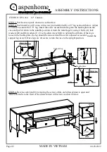 Предварительный просмотр 2 страницы aspenhome I256-264 Assembly Instructions