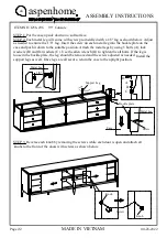 Preview for 2 page of aspenhome I256-296 Assembly Instructions