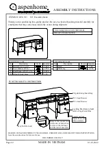 Предварительный просмотр 1 страницы aspenhome I256-303 Assembly Instructions