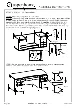 Предварительный просмотр 2 страницы aspenhome I256-303 Assembly Instructions