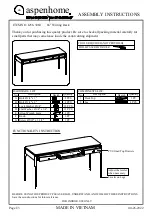 aspenhome I256-3064 Assembly Instruction предпросмотр