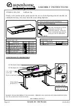 aspenhome I256-360T Assembly Instructions preview