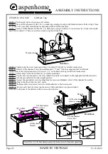 Preview for 2 page of aspenhome I256-360T Assembly Instructions