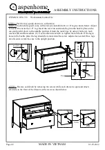 Предварительный просмотр 2 страницы aspenhome I256-378 Assembly Instructions