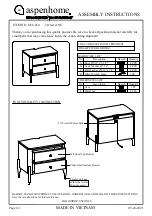 Предварительный просмотр 1 страницы aspenhome I256-450 Assembly Instructions