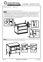 Предварительный просмотр 2 страницы aspenhome I256-450 Assembly Instructions