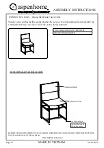 Preview for 4 page of aspenhome I256-6050 Assembly Instructions