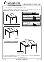 aspenhome I256-6052 Assembly Instructions Manual preview