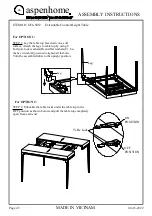 Предварительный просмотр 2 страницы aspenhome I256-6052 Assembly Instructions Manual