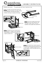 Предварительный просмотр 5 страницы aspenhome I256-6052 Assembly Instructions Manual