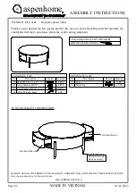 aspenhome I256-9101 Assembly Instructions предпросмотр