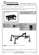 aspenhome I260-9100W Assembly Instructions preview