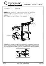 Предварительный просмотр 3 страницы aspenhome I260-9133 Assembly Instructions