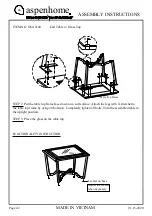 Предварительный просмотр 2 страницы aspenhome I260-9140 Aassembly Instructions