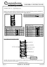 Preview for 1 page of aspenhome I287-333 Assembly Instructions