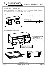 Предварительный просмотр 1 страницы aspenhome I287-371 Assembly Instructions