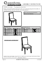 Preview for 3 page of aspenhome I318-6030 Assembly Instructions