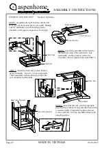 Предварительный просмотр 4 страницы aspenhome I349-9150-WST Assembly Instructions